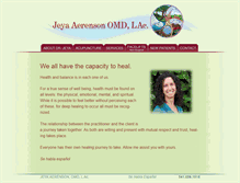 Tablet Screenshot of jeyaaerenson.com